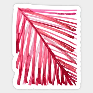 watercolor lines palm leaf 3 Sticker